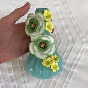 Anthropologie Glass Flower Vase